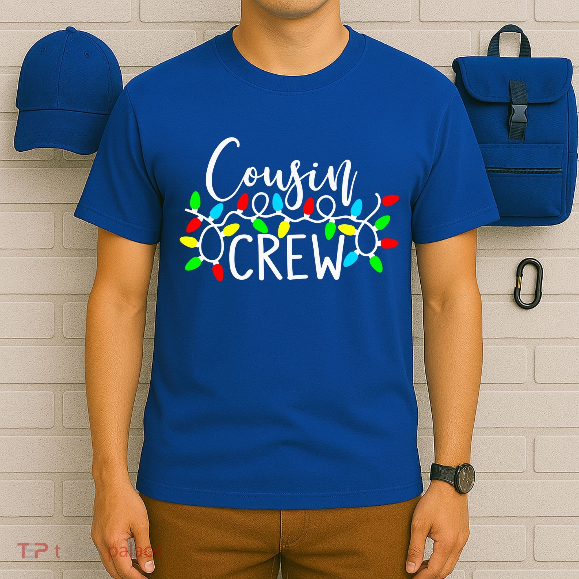 Christmas Cousin Crew Christmas Light Xmas Matching Family Cute Gift T-Shirt