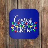 Christmas Cousin Crew Christmas Light Xmas Matching Family Cute Gift Coaster thumb 0