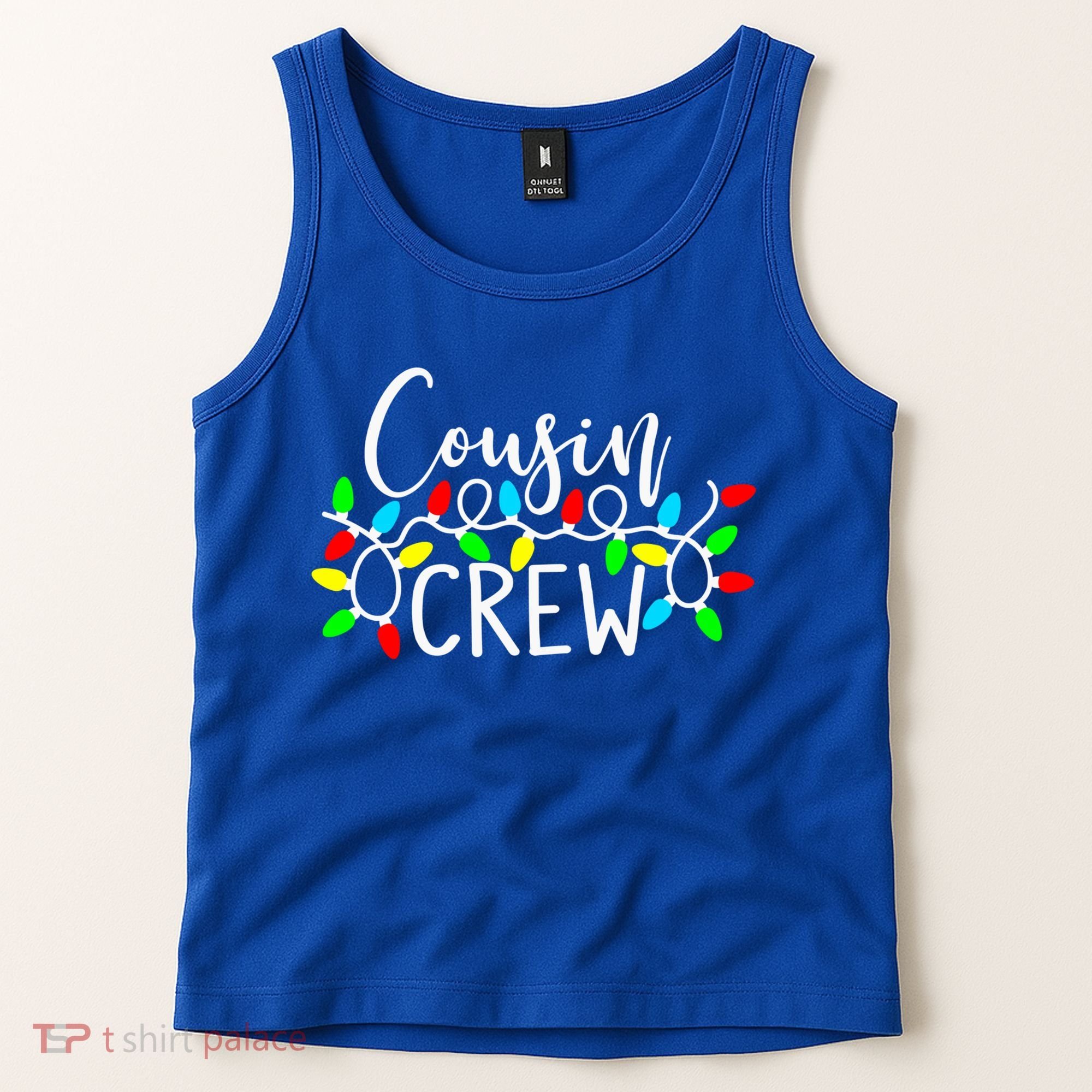 Christmas Cousin Crew Christmas Light Xmas Matching Family Cute Gift Tank Top