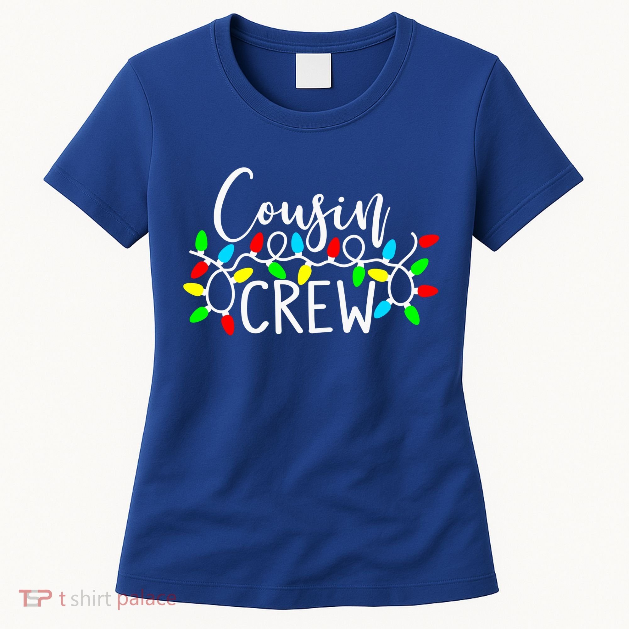 Christmas Cousin Crew Christmas Light Xmas Matching Family Cute Gift Women's T-Shirt