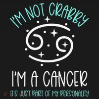 Crabby Cancer Crab Zodiac Symbol Summer Birthday Horoscope T-Shirt thumb 7