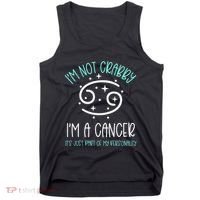 Crabby Cancer Crab Zodiac Symbol Summer Birthday Horoscope Tank Top thumb 0