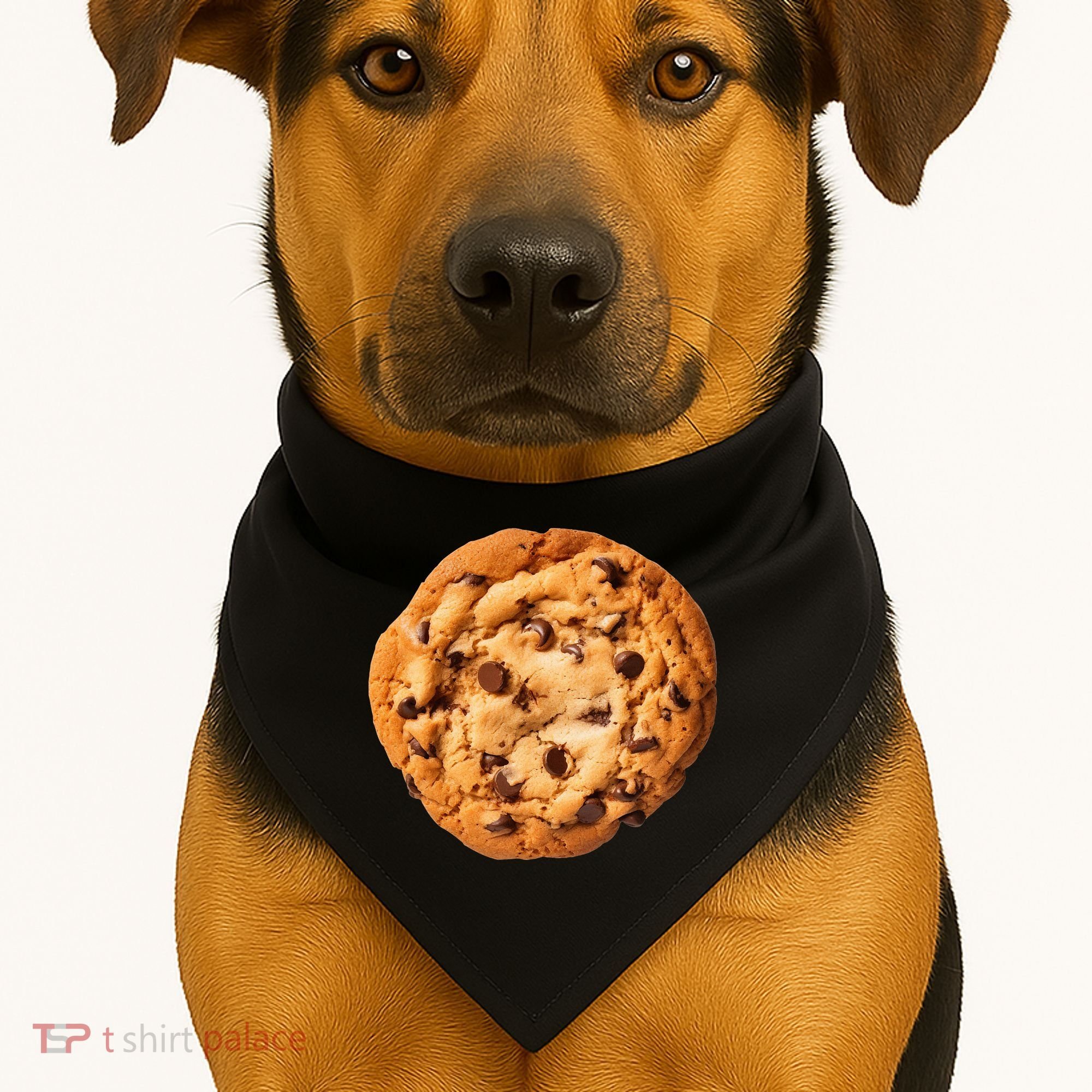 Chocolate Chip Cookie USA-Made Doggie Bandana