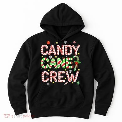 Candy Cane Crew Funny Christmas Candy Lover X-mas Pajamas Hoodie