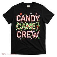 Candy Cane Crew Funny Christmas Candy Lover X-mas Pajamas T-Shirt thumb 0
