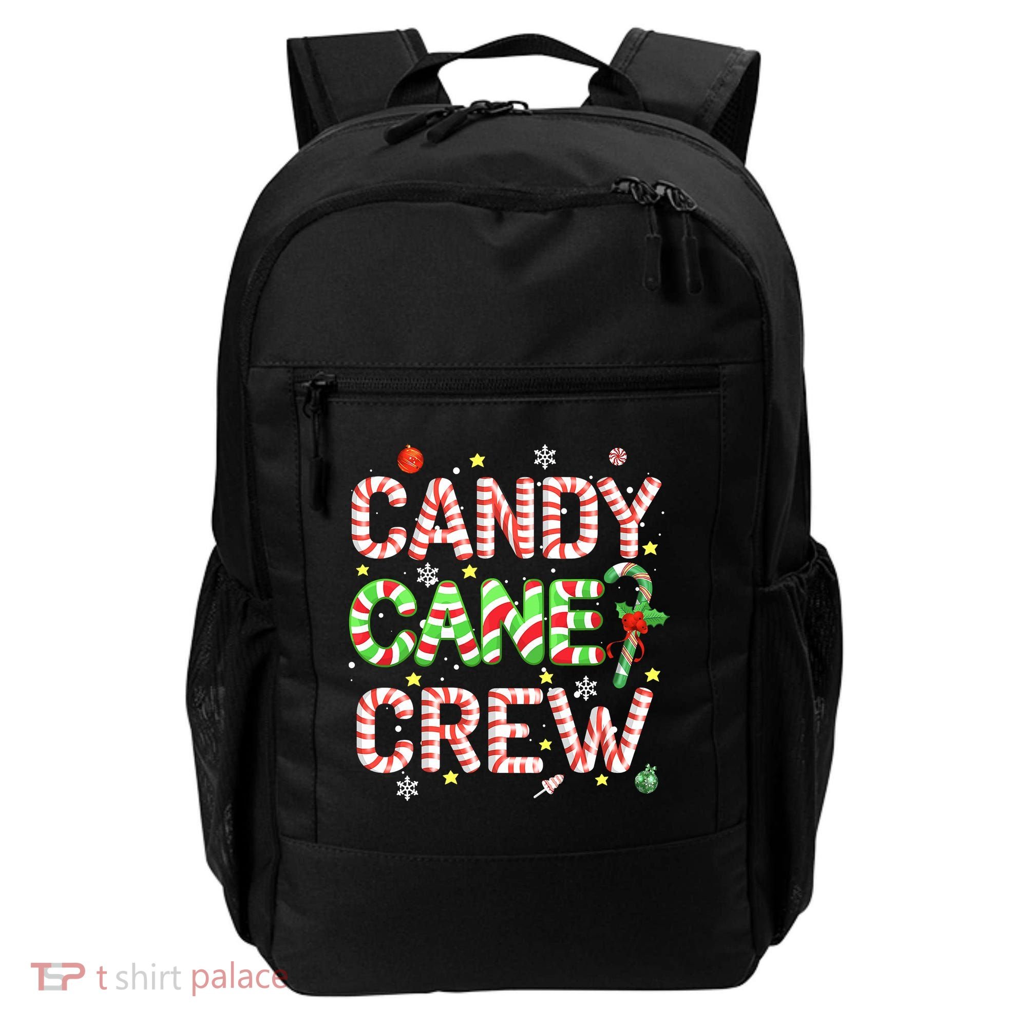 Candy Cane Crew Funny Christmas Candy Lover X-mas Pajamas Backpack