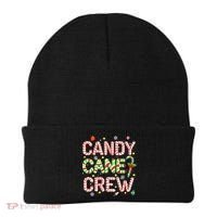 Candy Cane Crew Funny Christmas Candy Lover X-mas Pajamas Beanie thumb 0
