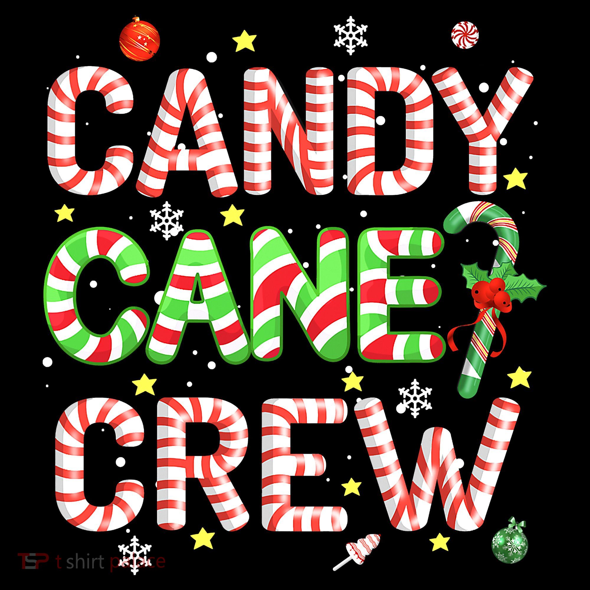 Candy Cane Crew Funny Christmas Candy Lover X-mas Pajamas Women's Hoodie
