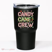 Candy Cane Crew Funny Christmas Candy Lover X-mas Pajamas Tumbler thumb 0