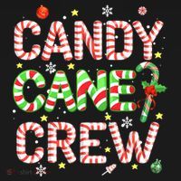 Candy Cane Crew Funny Christmas Candy Lover X-mas Pajamas Women's Tank Top thumb 5