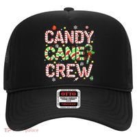 Candy Cane Crew Funny Christmas Candy Lover X-mas Pajamas Hat thumb 0