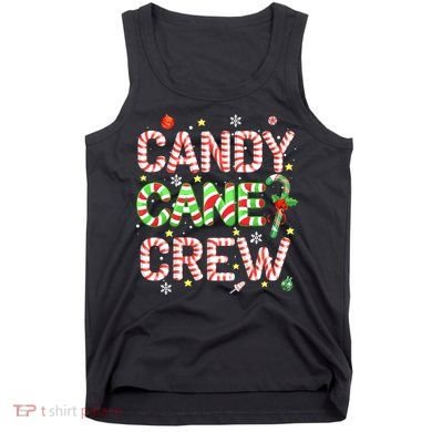 Candy Cane Crew Funny Christmas Candy Lover X-mas Pajamas Tank Top