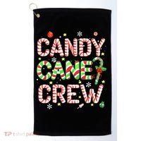Candy Cane Crew Funny Christmas Candy Lover X-mas Pajamas Golf Towel thumb 0