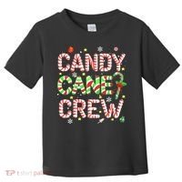 Candy Cane Crew Funny Christmas Candy Lover X-mas Pajamas Toddler T-Shirt thumb 0