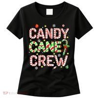 Candy Cane Crew Funny Christmas Candy Lover X-mas Pajamas Women's T-Shirt thumb 0