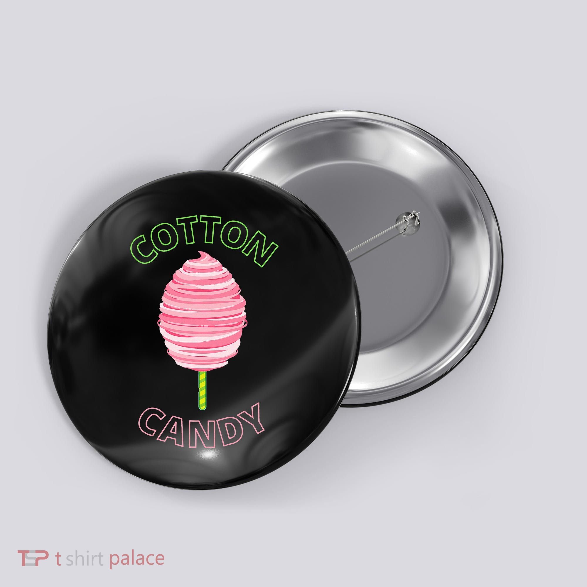 Cotton Candy Cone Button