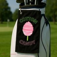 Cotton Candy Cone Golf Towel thumb 2