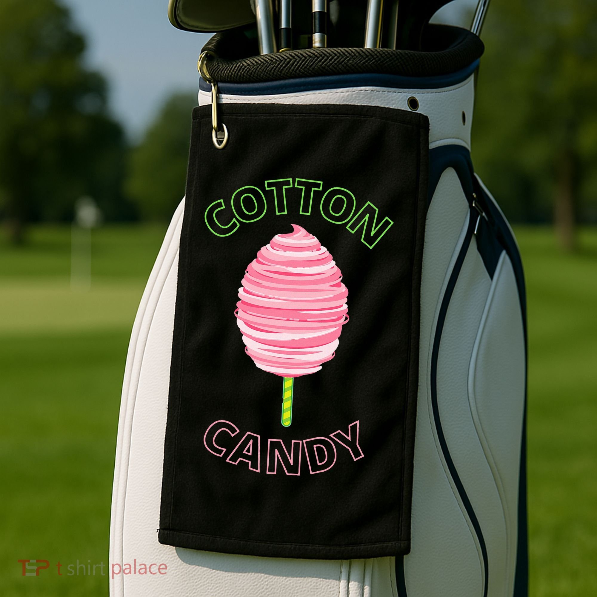 Cotton Candy Cone Golf Towel