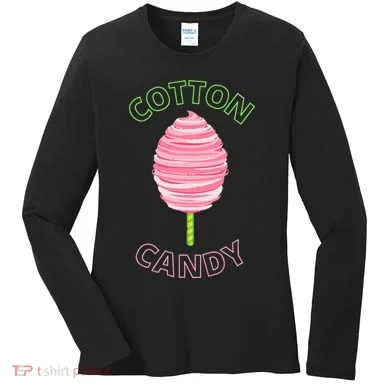 Cotton Candy Cone Women's Long Sleeve Shirt
