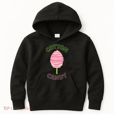 Cotton Candy Cone Kids Hoodie