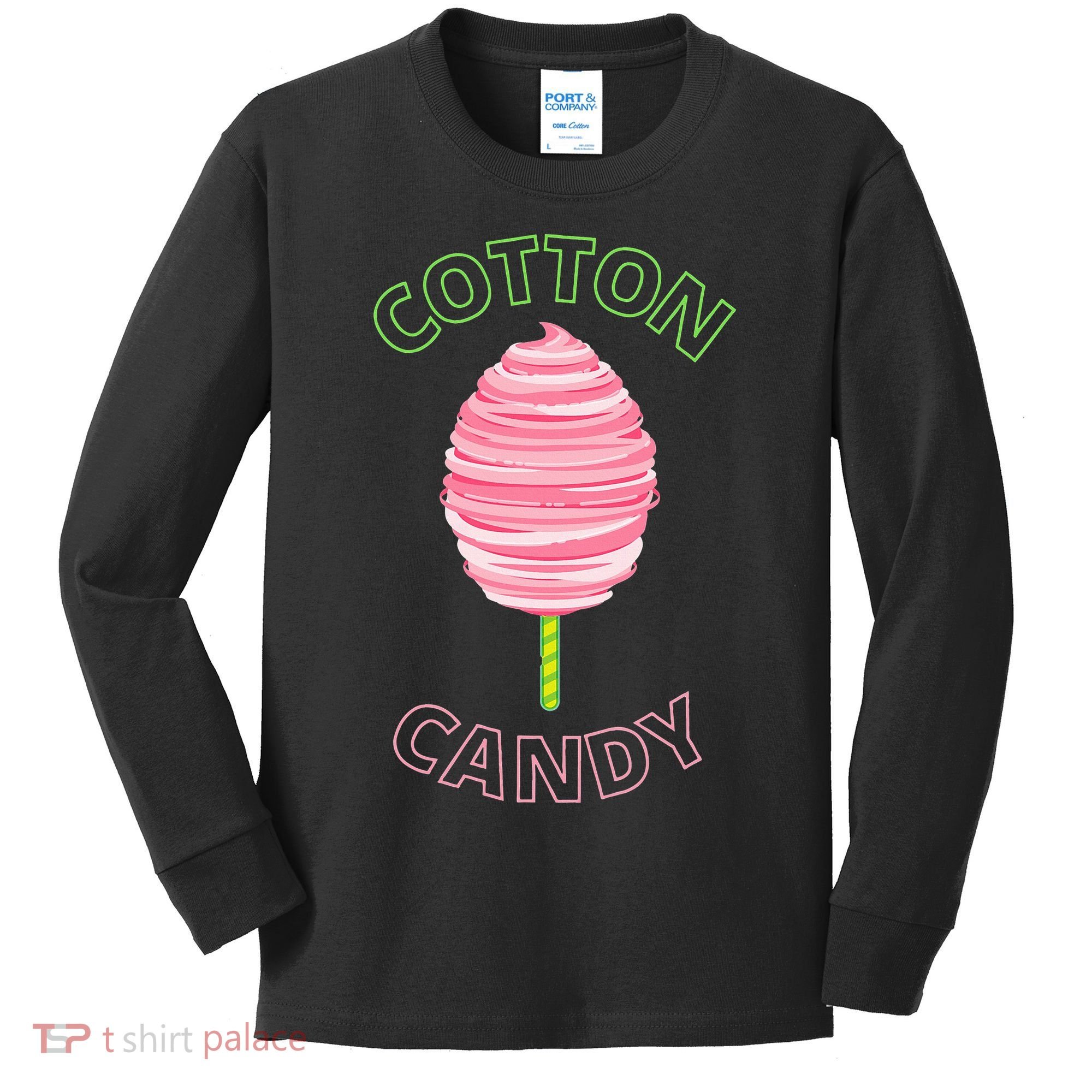 Cotton Candy Cone Kids Long Sleeve Shirt