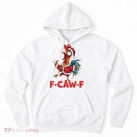 Crazy Chicken Cartoon F-Caw-F Funny Santa Chrismas Hoodie thumb 0