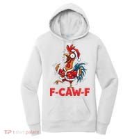 Crazy Chicken Cartoon F-Caw-F Funny Santa Chrismas Women's Hoodie thumb 0