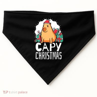 Capy Christmas Capybara USA-Made Doggie Bandana