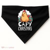 Capy Christmas Capybara USA-Made Doggie Bandana thumb 0