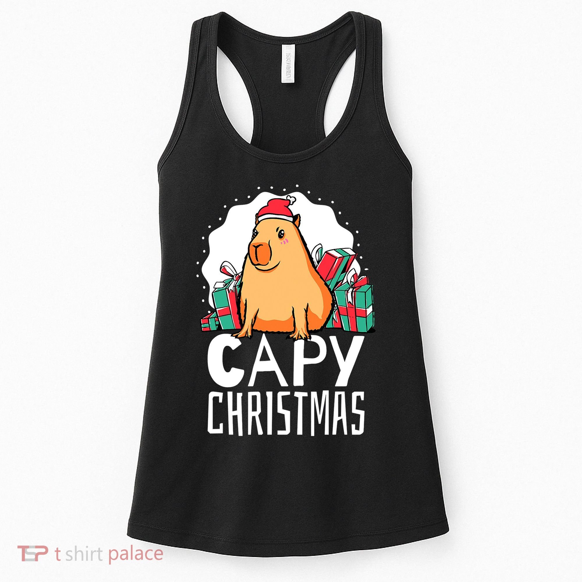 Capy Christmas Capybara Women's Tank Top