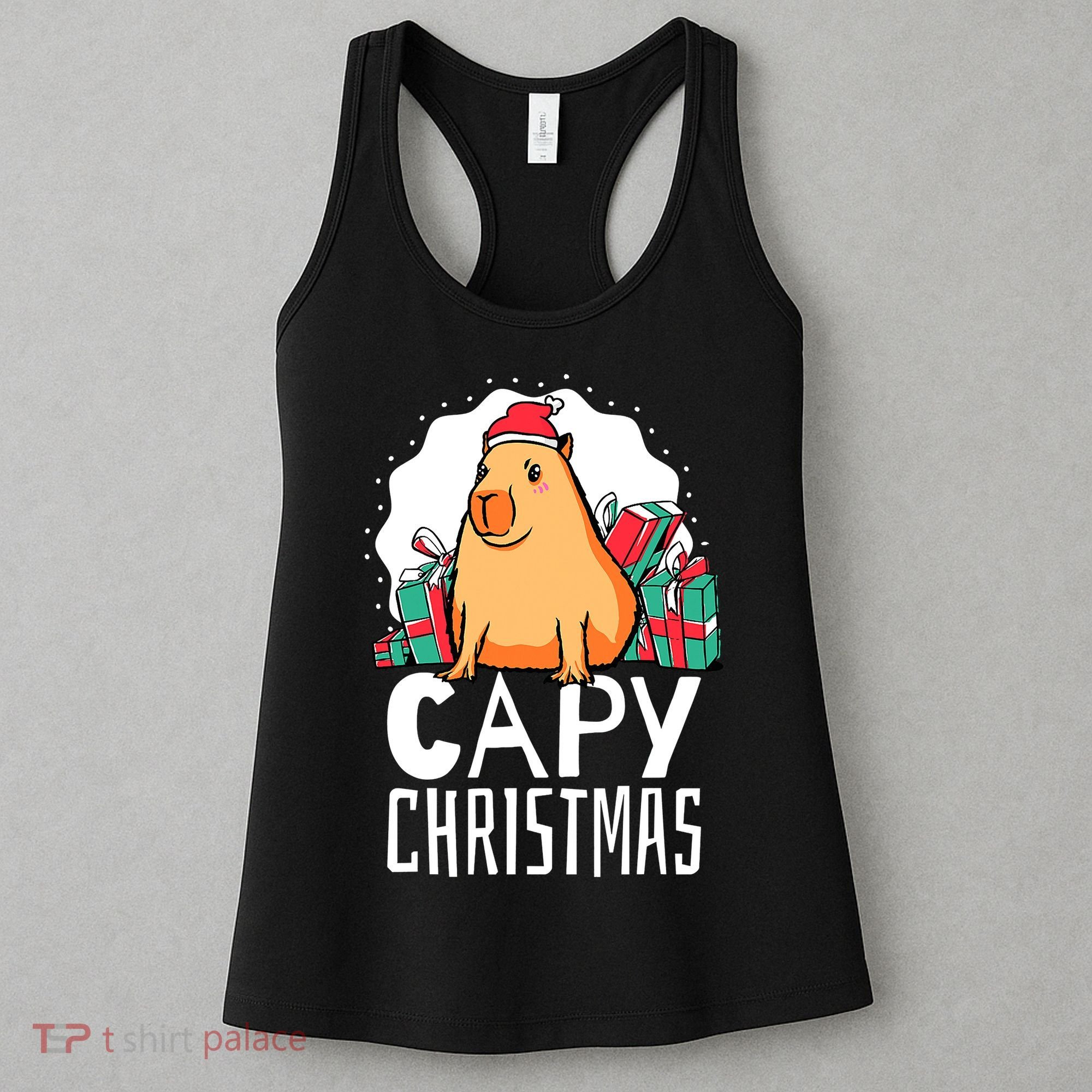 Capy Christmas Capybara Women's Tank Top