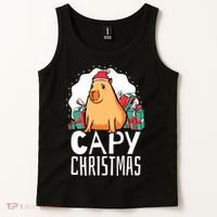 Capy Christmas Capybara Tank Top thumb 2