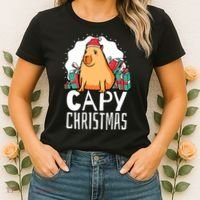 Capy Christmas Capybara Women's T-Shirt thumb 2