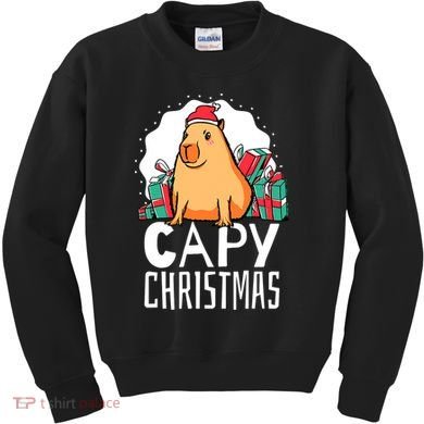 Capy Christmas Capybara Kids Sweatshirt