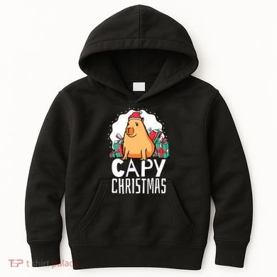 Capy Christmas Capybara Kids Hoodie