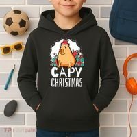 Capy Christmas Capybara Kids Hoodie thumb 2