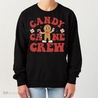 Candy Cane Crew Cookie Merry Christmas Gingerbread Cute  Women's Sweatshirt thumb 0