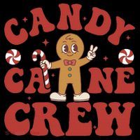 Candy Cane Crew Cookie Merry Christmas Gingerbread Cute  Backpack thumb 2