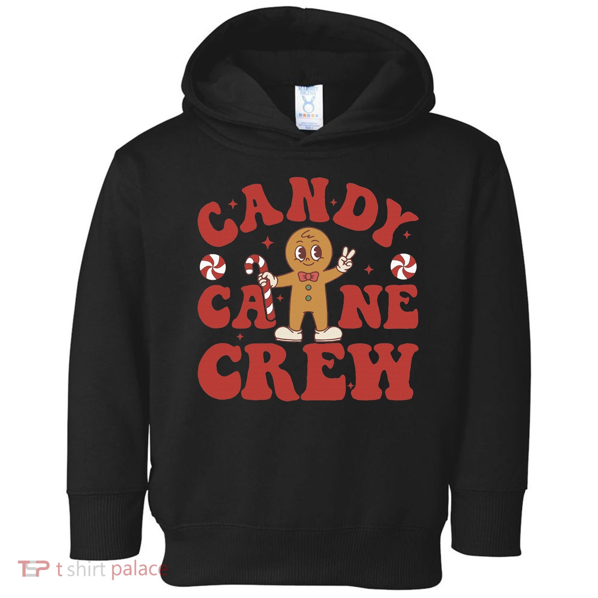 Candy Cane Crew Cookie Merry Christmas Gingerbread Cute  Toddler Hoodie