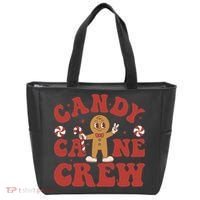 Candy Cane Crew Cookie Merry Christmas Gingerbread Cute  Tote Bag thumb 0