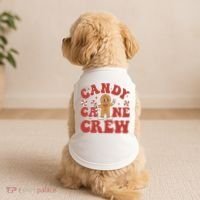 Candy Cane Crew Cookie Merry Christmas Gingerbread Cute  Doggie Tank thumb 2