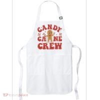 Candy Cane Crew Cookie Merry Christmas Gingerbread Cute  Apron thumb 0