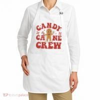 Candy Cane Crew Cookie Merry Christmas Gingerbread Cute  Apron thumb 2