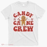 Candy Cane Crew Cookie Merry Christmas Gingerbread Cute  T-Shirt thumb 0