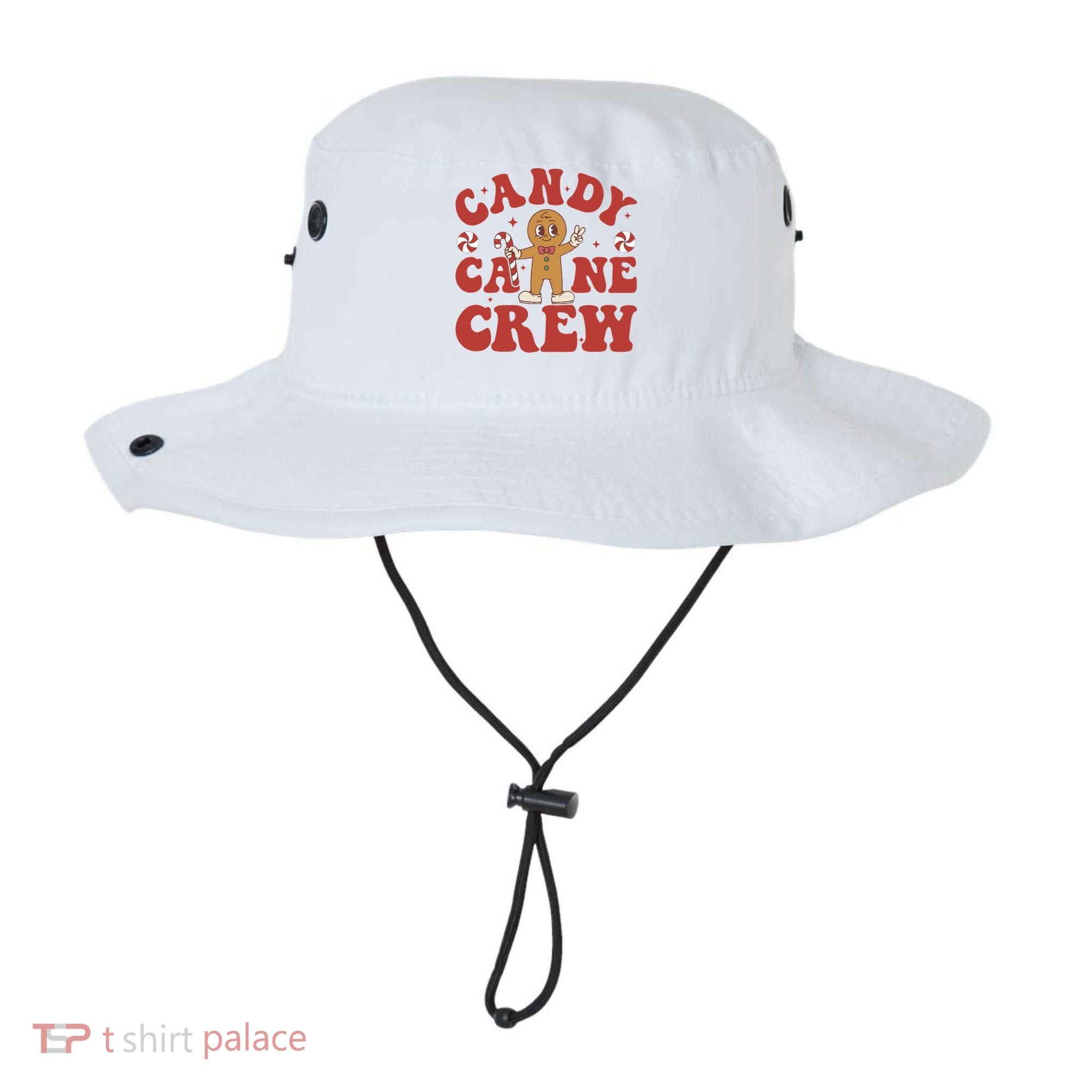 Candy Cane Crew Cookie Merry Christmas Gingerbread Cute  Bucket Hat