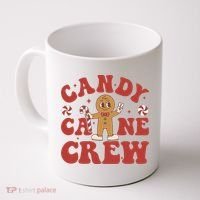Candy Cane Crew Cookie Merry Christmas Gingerbread Cute  Coffee Mug thumb 0