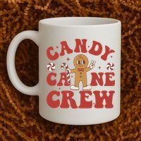 Candy Cane Crew Cookie Merry Christmas Gingerbread Cute  Coffee Mug thumb 2