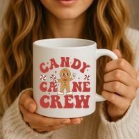 Candy Cane Crew Cookie Merry Christmas Gingerbread Cute  Coffee Mug thumb 3