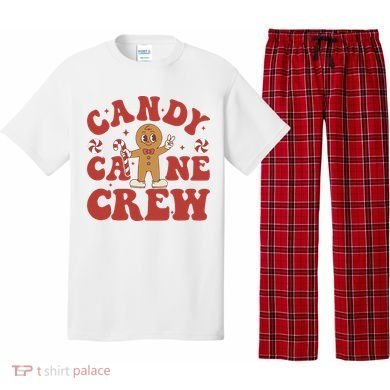 Candy Cane Crew Cookie Merry Christmas Gingerbread Cute  Pajama Set