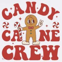 Candy Cane Crew Cookie Merry Christmas Gingerbread Cute  Women's Hoodie thumb 2
